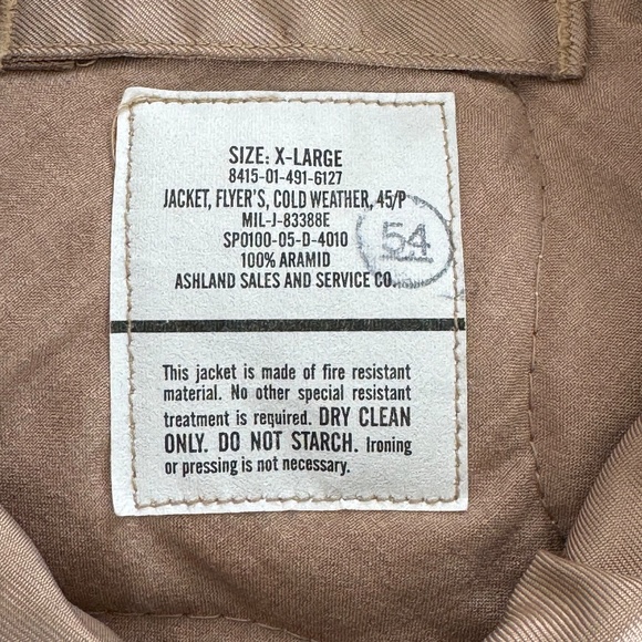 NOMEX US Military Cold Weather Flyer's Jacket Mens XL - Picture 2 of 6